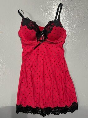 Lace Polka Dot Chemise